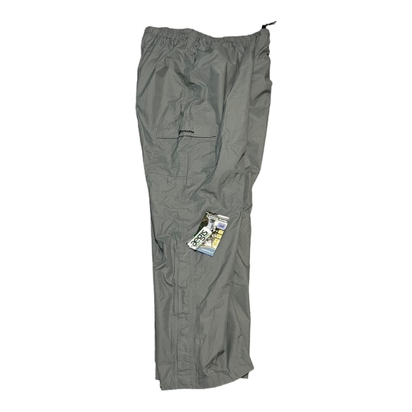 Stearns Ripstop Rain-Pants Men’s Grey Nylon Mesh Lined Waterproof Drawcord 2XL - Picture 1 of 10